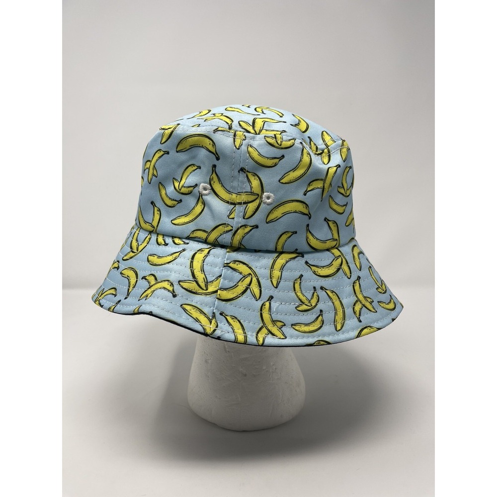 Blue Banana Print Bucket Hat